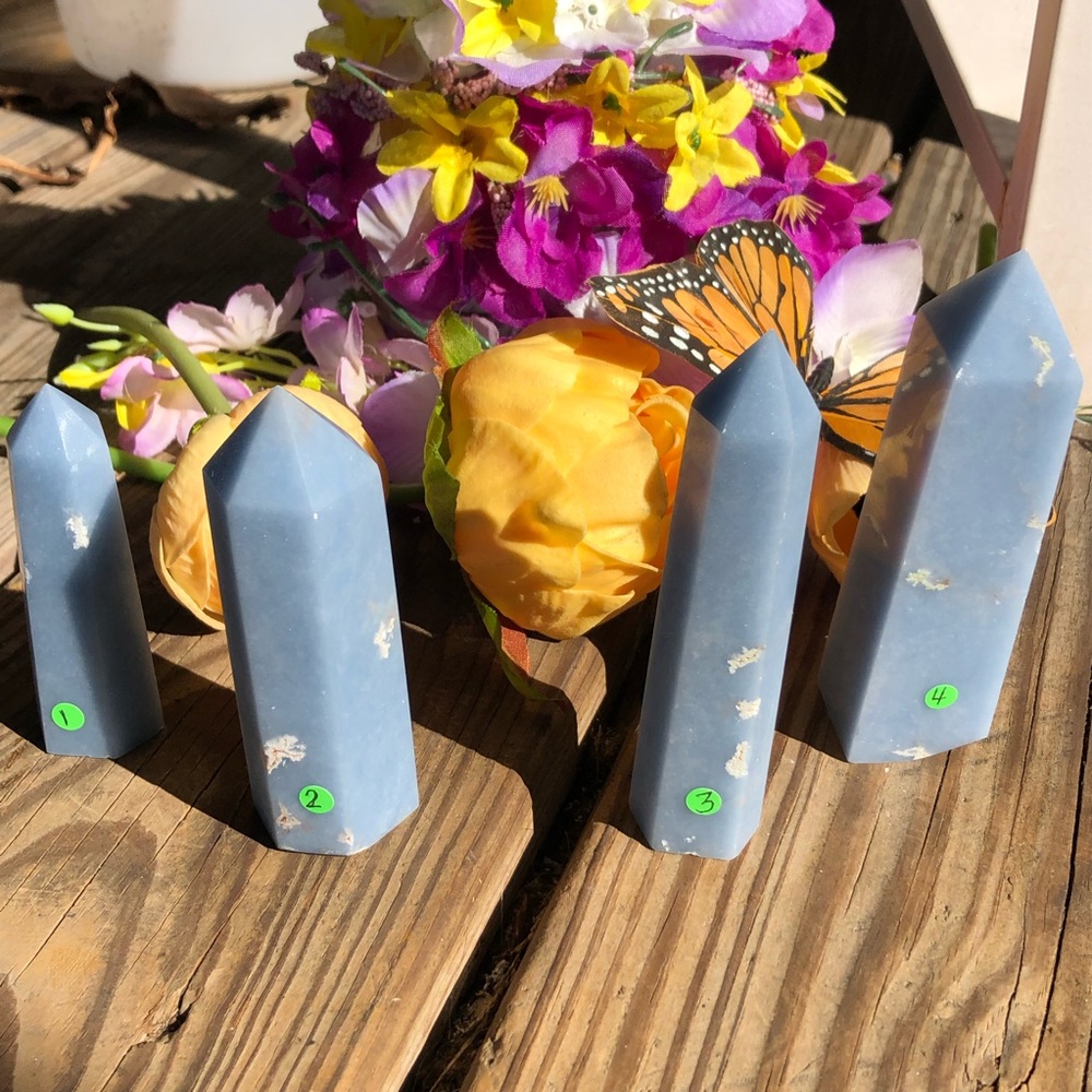 ONE Angelite Crystal Tower